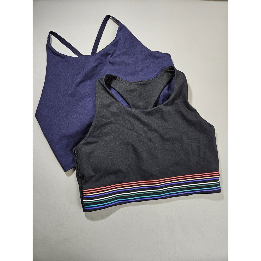 GAP Sports Bra Medium Women's Set of 2 Black Blue